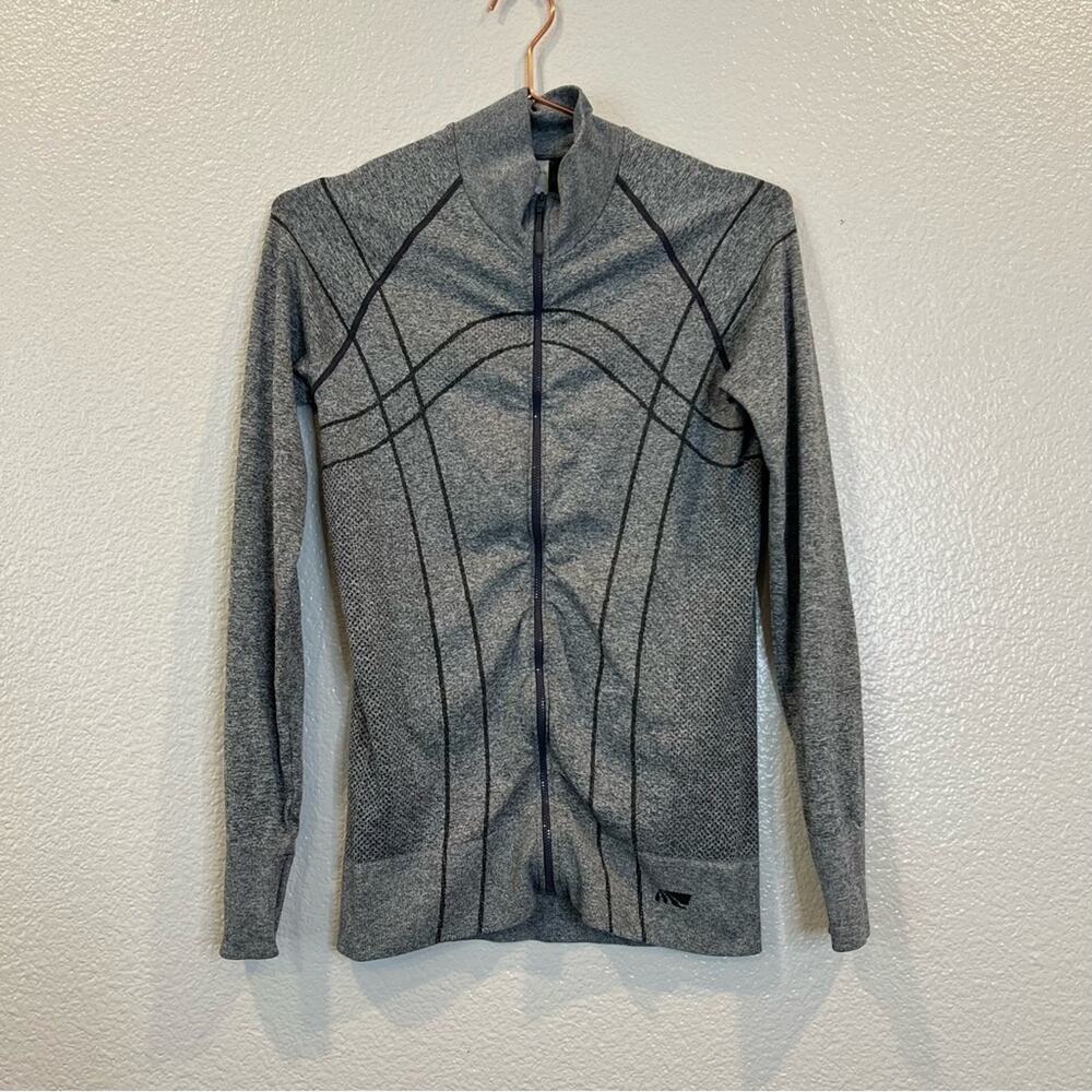 Marika Tek Zip-Front Seamless Jacket full zip heather gray